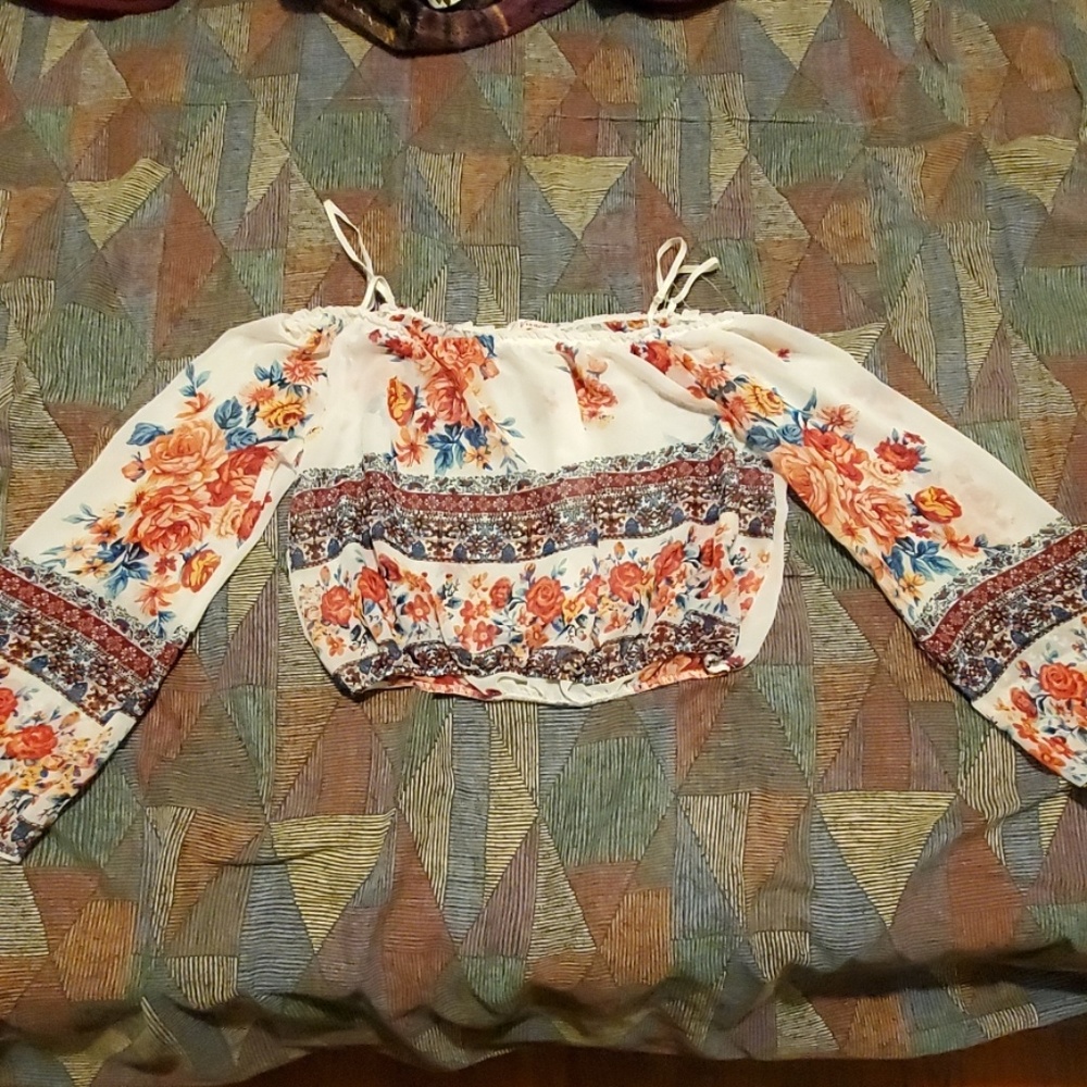 Floral crop top